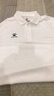 卡尔美（KELME）运动POLO衫男士翻领运动T恤夏季纯色女士 透气速干定制短袖 男 白色 M 实拍图