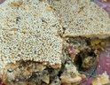 周兴豪浙江温州特产大月饼桥墩月饼礼盒手工月饼蛋黄鲜肉五仁老式月饼 五仁鲜肉馅500g 实拍图