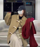 百搭韩版针织毛线红色围巾女2024圣诞冬季高级感新年礼物情侣围脖 围巾-酒红色-1个装-保暖 1 实拍图