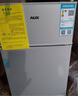 奥克斯（AUX）家用双门迷你小型冰箱 冷藏冷冻保鲜小冰箱 宿舍租房节能电冰箱 【品牌精选】BCD-30K118 基础款 银色 实拍图
