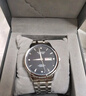 冠琴（GUANQIN）手表男士全自动机械表瑞士品质防水夜光精钢双日历学生多功能腕表 条丁钢带本黑（机械款） 实拍图