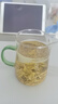 耐高温公道杯简易泡茶杯大容量煮茶公杯家用可过滤茶海茶水分离器 绿把直身月牙 450ml 1只 实拍图