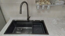 卫达斯5mm加厚集渣厨房水槽大单槽 304不锈钢洗菜盆一体盆洗菜池洗碗槽 基础-裸槽(不含龙头) 5MM特厚-78x43cm(双改单专用) 实拍图