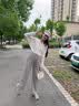 婧麒孕妇裤春夏薄款2026新款外穿糯米裤孕期不勒肚子阔腿裤孕妇装 燕麦色 春秋【软糯舒适 不勒肚子】 L 【建议体重100-120斤】 实拍图