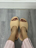 科柔（KENROLL）男女款专业抗菌防滑拖鞋浴室舒适脚感休闲家居鞋 浅驼色 35-36 (230mm) 实拍图