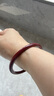 金石灵朱砂手镯护身符光面心经叮当细圆条镯子本命年送男生女生生日礼物 实拍图