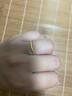 周六福（ZLF）  黄金戒指女款硬金三生三世足金素圈指环 定价单个 光面16号-0.82g 实拍图