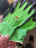 3M汽修防护手套舒适防滑耐磨抗油劳防丁腈掌浸手套高透气性绿色XL 实拍图