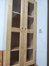 裕乡全实木书柜书架落地置物架客厅带玻璃门储物柜组合多层大容量书橱 【带柜门B款】60*200*32cm 实拍图