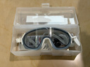 安踏（ANTA）水之瞳max大框泳镜成人泳镜高清防雾防水泳镜专业潜水镜 黑白平光 实拍图