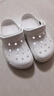 CROCS卡骆驰洞洞鞋贝雅男鞋女鞋轻便耐磨一脚蹬拖鞋休闲鞋|10126 白-100 37 /38(230mm) 实拍图