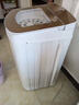 志高脱水机单甩干脱水机干桶甩干机小型迷你家用甩干桶出租房宿舍大容量单杠脱水桶烘干一体机以旧换新 12公斤【玻璃盖加厚不锈钢桶杀菌款】三年免费换新 实拍图