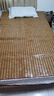 黛安居麻将凉席竹席子麻将席 双人夏天单人宿舍学生可折叠块竹垫空调席 咖啡双牛筋-经典款[店长推荐] 单凉席 适用1.2米床 120cm*190cm 实拍图