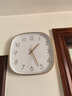 BBA 挂钟方形客厅家用创意钟表教室学校班级电子石英钟 香槟金30cm 实拍图