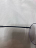 依视路（ESSILOR） 钻晶系列高清耐磨防蓝光近视超薄镜片专业配度数眼镜架男女镜框 金属-全框-2007BK-黑色 镜框+依视路A4防蓝光1.56现片 实拍图
