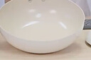 美的（Midea）炒锅有钛0氟陶瓷不粘锅网红大白锅平底炒锅易清洗电磁炉通用  实拍图
