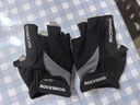 洛克兄弟（ROCKBROS） 骑行手套自行车半指夏季户外手套男女款短指骑车手套骑行装备 S030 黑色 SBR掌垫  M 实拍图