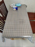 桌布茶几布防水防油餐桌布 北欧风格纹免洗桌垫布茶几垫台布 灰色格格90*137cm 实拍图