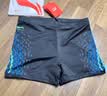李宁（LI-NING）泳裤男士宽松游泳裤高档温泉平角泳衣单条123 黑色 2XL 实拍图