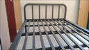夏秋莉床 铁艺床 双人铁架床 加厚加固单人铁床1.5x2米出租房钢架床 【高头平尾款】黑色床(可调节) 1000mm*1900mm 实拍图