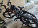 凤凰（Phoenix）折叠山地自行车男女成人学生青少年单车双减震碟刹轻便变速折叠车 黑红三刀轮/显档变速/三套全轴承 24速高配-26寸（身高160-185CM） 实拍图