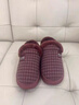 ECAC老人棉鞋防滑女士冬季加绒保暖加绒加厚男老式中老年人棉拖鞋包跟 酒红色【暖脚更暖心】 38-39 【正码正拍】 实拍图