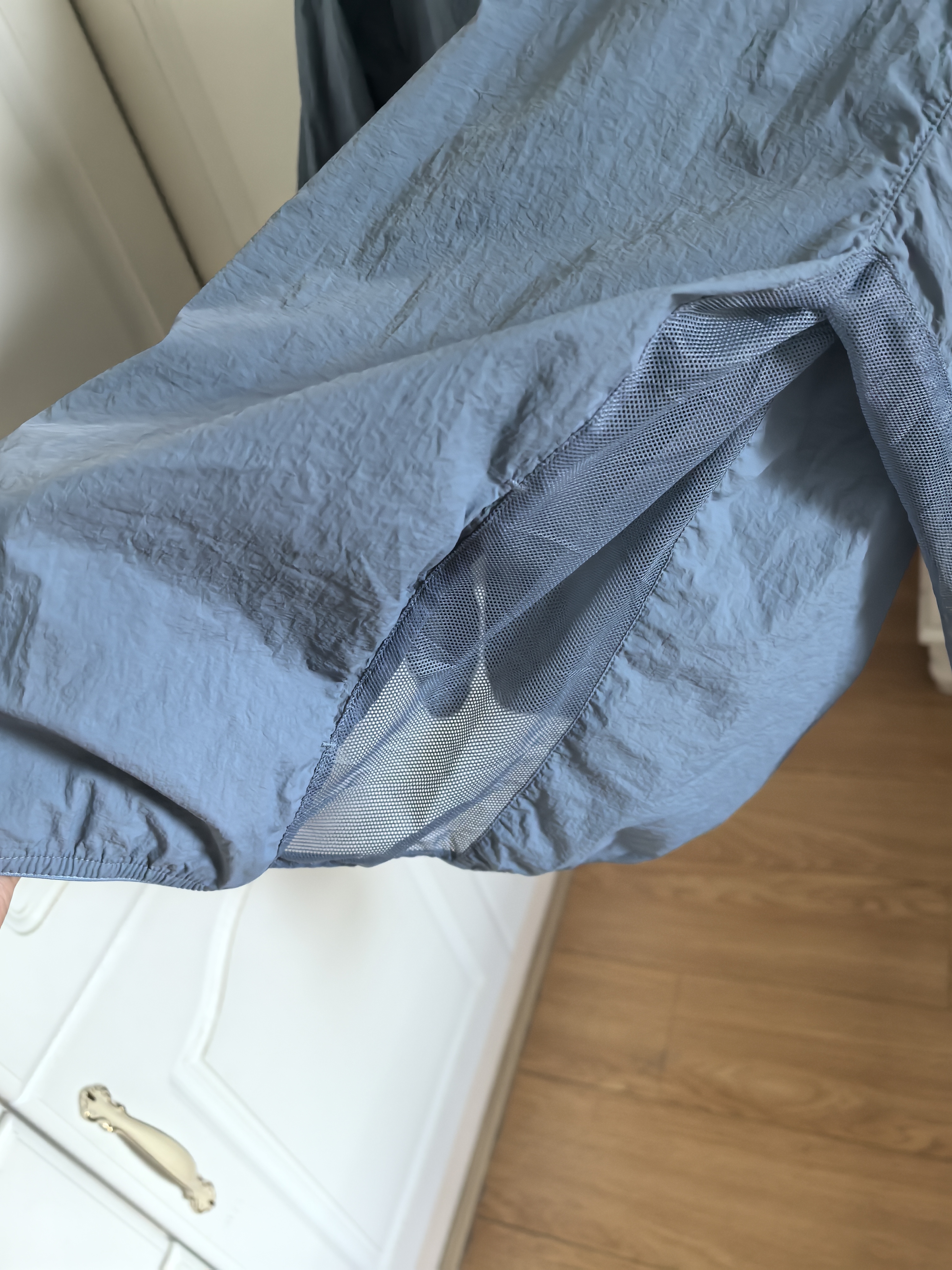 马骑顿【UPF50+】男童夏季新品网眼拼接透气轻薄凉感户外防晒服外套 藏蓝 150 实拍图