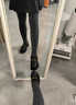 优棵树竖条纹打底裤女秋冬加厚保暖裤美腿显瘦棉裤可外穿光腿神器 黑色 实拍图