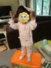 小素材儿童睡衣夏季薄款宝宝衣服套装竹纤维空调服春秋家居服男童女童 夏日水果套头蓝 80 实拍图