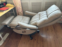 顾全电动老板椅可躺真皮按摩椅高端办公椅总裁椅大班椅座椅M031咖 实拍图