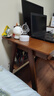 华舟实木书桌简约小户型家用写字桌台式电脑桌卧室学习桌 0.8米胡桃色 实拍图