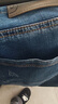 真维斯（JEANSWEST）牛仔裤男2025秋冬青年男士宽松直筒长裤弹力休闲长裤蓝色薄款36 实拍图