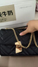 红谷女士包包牛皮单肩斜挎包小香风链条包礼盒款 生日礼物送女友 实拍图