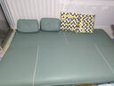 徽月（no） 多功能沙发床坐卧两用可折叠单人床双人位客厅小户型简易沙发 猫抓皮 · 浅蓝 【炫彩海绵款】2.0米长X1.2米宽(2扶2腰) 实拍图
