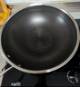 炊大皇 炒锅 304不锈钢炒菜锅煎锅 平底不粘炒锅32cm 可立可视盖不挑灶 实拍图