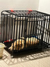 憨憨宠 狗笼 狗笼子中大型犬小型犬带厕所加粗加固金毛拉布拉多方管笼子 升级六面全方管110*75*90cm 90斤内适用 实拍图