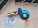 球阀全开大流量球形阀芯天然气电热水器角阀 红蓝冷热分明铜主体 3冷2热 实拍图
