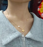 礼意久久四叶草999足金黄金吊坠项链女2025新款生日礼物女生女士闺蜜实用 结婚纪念日送老婆送女友项链女轻奢小众高级感送妈妈 【999足金吊坠+925银镀金链】生日礼物女生高级 实拍图