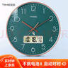 Timess电波钟自动对时挂钟客厅钟表2025新款温度日历时钟表挂墙36cm 实拍图