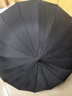 天堂 长柄加大雨伞半自动强抗风商务直杆伞晴雨伞65*16骨11013E云炭黑 实拍图