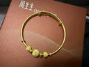周生生（CHOW SANG SANG）宝宝黄金手镯 足金活口金镯子新生周岁满月礼 31484K计价 5.49克(含工费130元) 实拍图