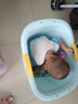 奔麦婴儿洗澡盆儿童洗澡桶圆形宝宝泡澡桶浴桶可坐加厚塑料沐浴盆家用 小号(0-3岁适用)蓝+礼包 实拍图