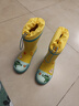 lemonkid儿童雨鞋高筒女童男孩防水防滑橡胶雨靴学生水鞋 黄色异次元 27 实拍图