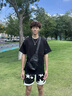 CinvaiKrose官方店小c&k2026新款胸包男士帆布包单肩斜挎包生日情人节520礼物 黑色Black【节日送礼表白可代写心意贺卡】 实拍图