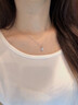 唯一（Winy）999纯银项链女2025新款一克拉莫桑钻吊坠生日礼物送朋友老婆首饰 实拍图