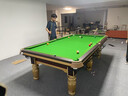 都格台球桌标准型钢库家用斯诺克商用成人球桌子中式黑八室内 9尺 银腿-【高配】-木库-大理石 实拍图