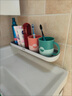 ecoco意可可卫生间置物架免打孔洗漱台毛巾架挂件厕所洗手间收纳架 三角置物架-单层简约灰 实拍图