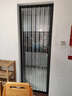 透明亚克力水晶板折叠门推拉门隐形楼梯口厨房免打孔空调隔断移门 灰色框 下单定制 实拍图