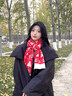 Calznklien【礼盒装】红色围巾女2025冬季新款针织围脖保暖生日礼物送女生 【雪花圣诞树】高级感礼盒装 实拍图