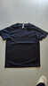 【透气亲肤】冰丝运动t恤男大码短袖夏季运动透气凉感网眼体恤SJ 黑色 XL 实拍图